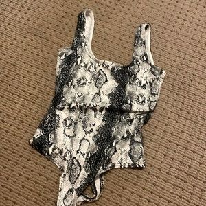Windsor gently worn snake skin body suit